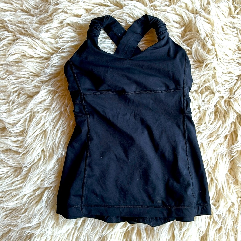 Black Lululemon tank size 4